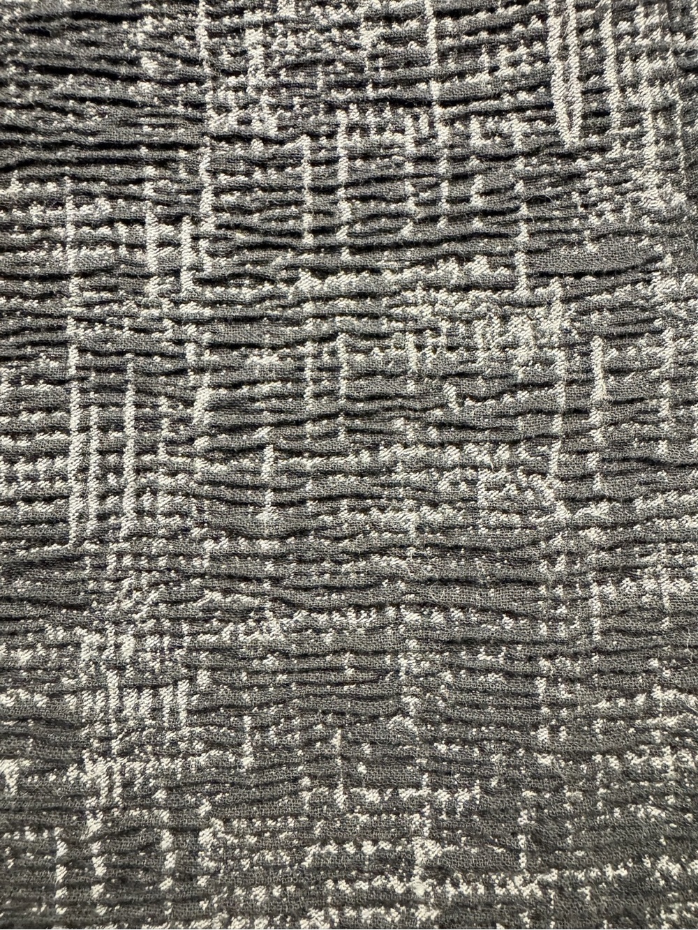 Eileen Fisher Jacket Womens 1X Gray Textured Organic Cotton Blend Open Front - Picture 3 of 9